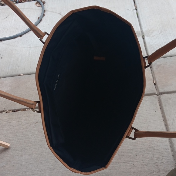 Hartmann Black and Tan Women's Tote Bag - Picture 8 of 12